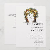 フローラアーチ |ツリー結婚ズ 招待状 (正面/裏面)