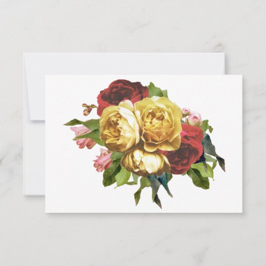 フローラアーティストウェディングRSVP 出欠カード (裏面)