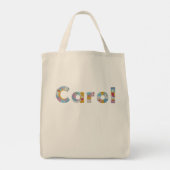 フローラアートで名前/キャロルトートバ トートバッグ (裏面)