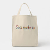 フローラアートで名前/サンドラトートバ トートバッグ (裏面)