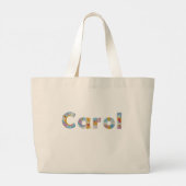 フローラアートで名前 ラージトートバッグ (裏面)