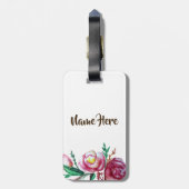 フローラアートスケッチルゲエラベル ラゲッジタグ (裏面縦)