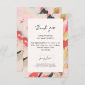 フローラアートスモールビジネスカンパニーロゴブランディング サンキューカード (正面/裏面)