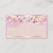 フローラアートデザインシミュレートグリッター エレガント 名刺 (裏面)