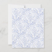 フローラアートブルー結婚ズ予算招待状 (裏面)