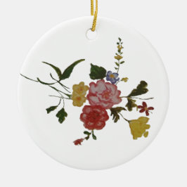 フローラアートワーク日本のの花 セラミックオーナメント