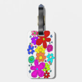 フローラアートワーク連絡情報ラゲージタグ ラゲッジタグ (裏面縦)