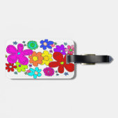 フローラアートワーク連絡情報ラゲージタグ ラゲッジタグ (裏面横)