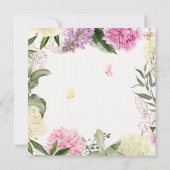 フローラアート誕生日 招待状 (裏面)