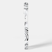 フローラアート、モノクロ美しい Case-Mate iPhoneケース (裏面 / 左)