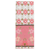 フローラアーパターン（の模様が）あるトデザイナー ワインギフトバッグ (裏面)