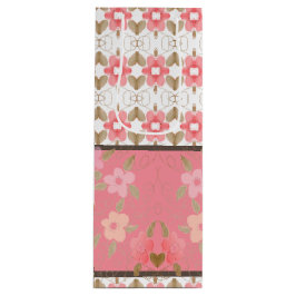 フローラアーパターン（の模様が）あるトデザイナー ワインギフトバッグ