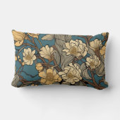 フローラアールデコアールヌーボースタイルデザイン ランバークッション (裏面)