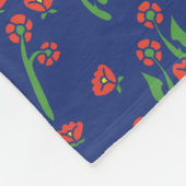 フローラアールデコパターン フリースブランケット (角)