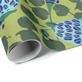 フローラアールデコ柄オリエンタルラッピング紙 ラッピングペーパー (ロールコーナー)