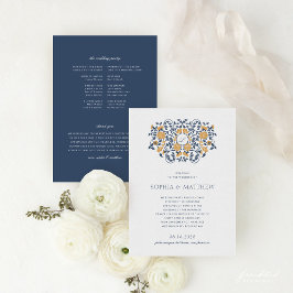 フローラアールヌーボーモノグラム結婚式 プログラム