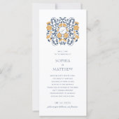 フローラアールヌーボーモノグラム結婚式 プログラム (正面)