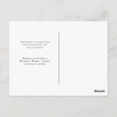 フローラアールヌーボーヴィンテージ保存日 ポストカード (裏面)