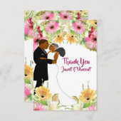 フローラア結婚フリカ人のカップル (正面/裏面)