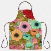 フローラア絵を描ートの花アーティストPip Gerard エプロン (正面)