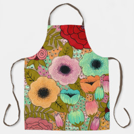 フローラア絵を描ートの花アーティストPip Gerard エプロン