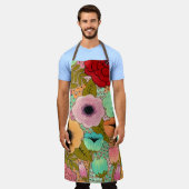 フローラア絵を描ートの花アーティストPip Gerard エプロン (着用した状態)