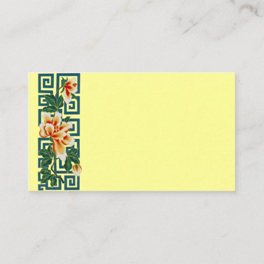 フローラア縁どート名刺 名刺 (裏面)