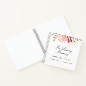 フローライエレガントンラブメモリ葬祭ゲストブック ノートブック (内部)