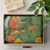 フローライエローとオレンジのナスチュラム写真 薄葉紙 (ギフト)