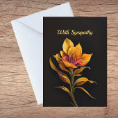 フローライエローアイリス絵画ズ悔やみや弔慰 カード
