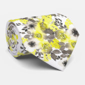 フローライエローグレーのネクタイ ネクタイ (ロール)
