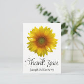 フローライエローサンフラワーサンフラワー結婚ズ ポストカード (スタンド正面)