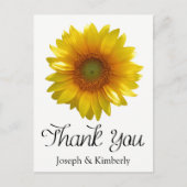 フローライエローサンフラワーサンフラワー結婚ズ ポストカード (正面)