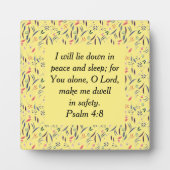 フローライエロースリープインセーフティクリスチャンベッドルーム フォトプラーク (正面)