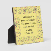 フローライエロースリープインセーフティクリスチャンベッドルーム フォトプラーク (正面)