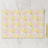 フローライエローピンク誕生日シャワー紙ランチョンマット ペーパーパッド (インサイチュ)