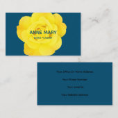 フローライエローブルーモダンカラフルイベントプランナー 名刺 (正面/裏面)