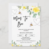 フローライエローママへビーベイビーシャワー 招待状 (正面)