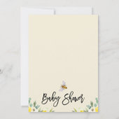 フローライエローママへビーベイビーシャワー 招待状 (裏面)