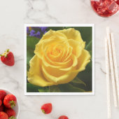 フローライエローローズフラワーウェディングパーティー スタンダードランチョンナプキン (インサイチュ)