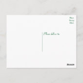 フローライエローローズ&パープルフラワーハローラブ ポストカード (裏面)