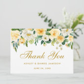 フローライエロー金ゴールド結婚ズサンキュー サンキューカード (スタンド正面)