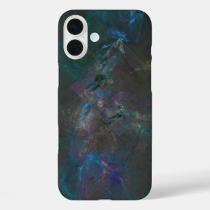 フローライト 天才石の抽象芸術 iPhone 16 PLUSケース