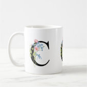 フローライニシャルモノグラムCマグカップ コーヒーマグカップ (左)