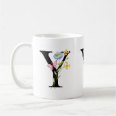 フローライニシャルモノグラムYマグ コーヒーマグカップ (左)