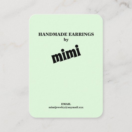 フローライヤリング表示名刺 名刺 (裏面)