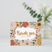 フローライラストレーション有難はがき ポストカード (スタンド正面)