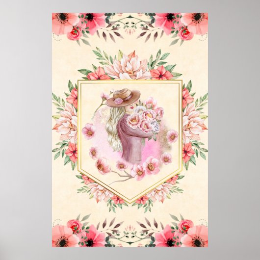 フローライラストレーション、レディーオブ春 ポスター (正面)