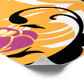 フローライラストレーション、中空ライフ ポスター (角)