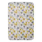 フローライラストレーション、抽象芸術山花モダン、 バスマット (正面縦)